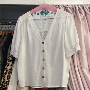 Madewell Linen Button down top